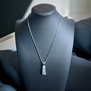 Silver Mosaic Pendant Necklace - Women Jewelry Necklaces